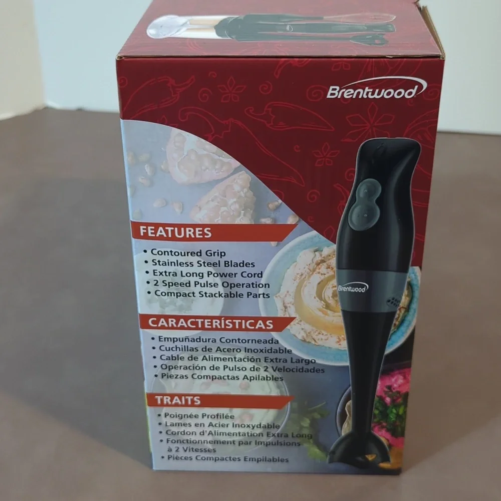 Brentwood Hand Blender and Food Processor Black New in Box - Picture 5 of 7